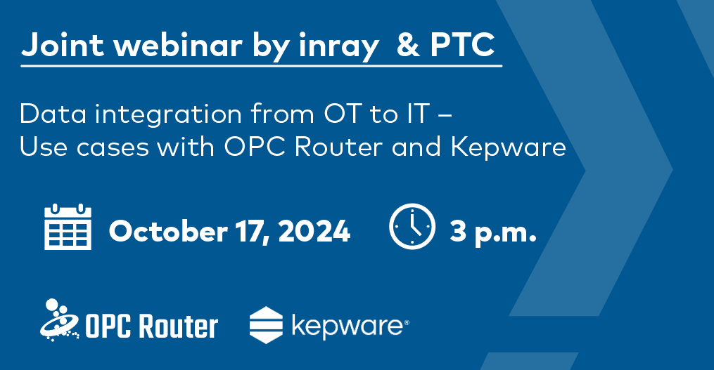 Gemeinsames Webinar von inray und PTC Kepware